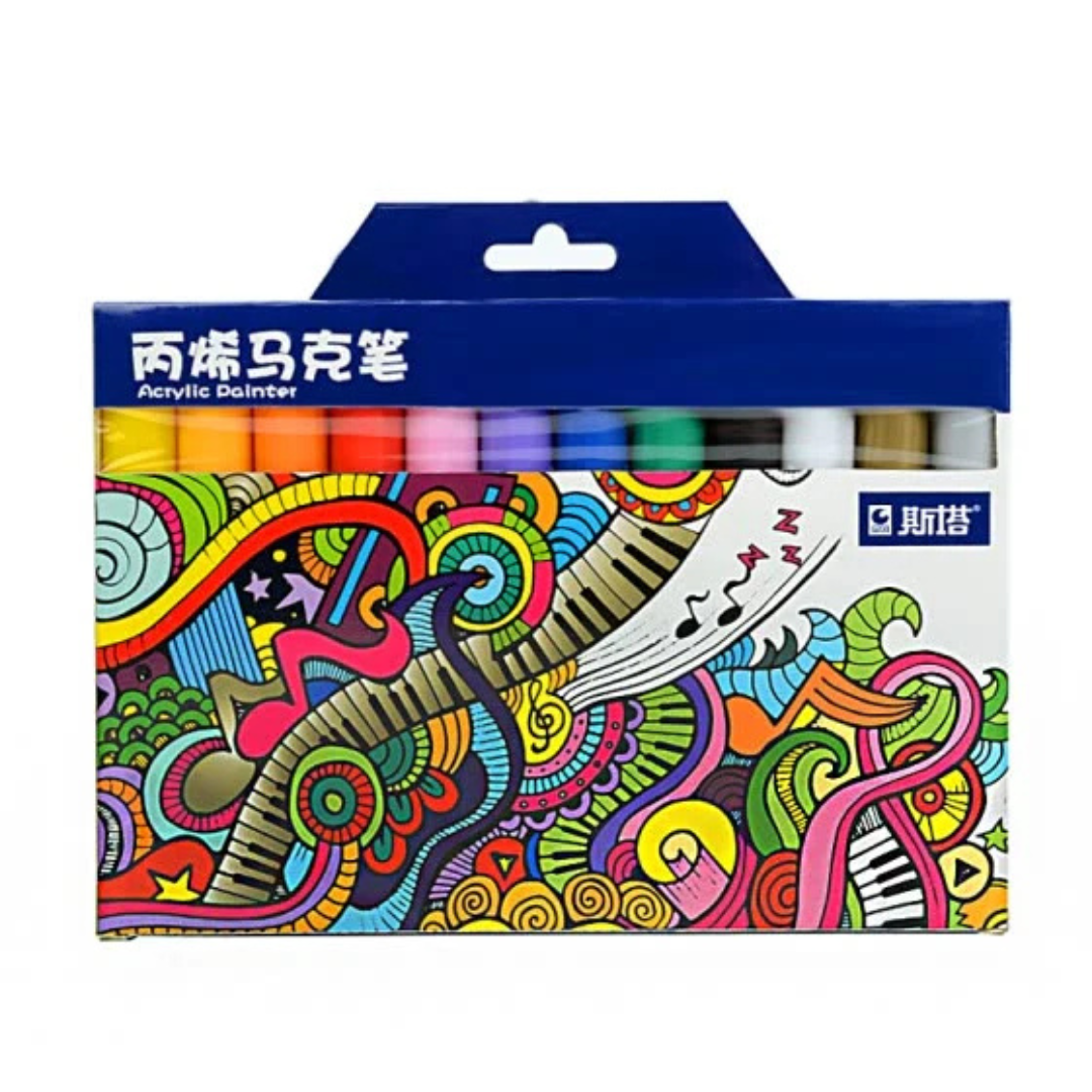 STA Acrylic Paint Marker Pack Of 12